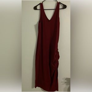 Sleeveless Ruched Knit Dress